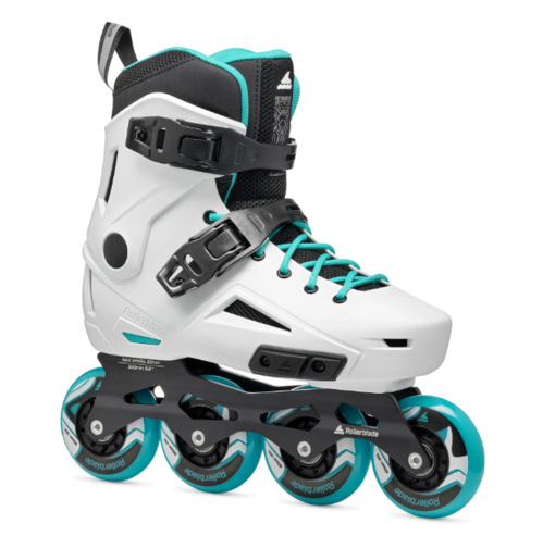 PATINES LIGHTNING W WHITE/AQUA 36.5