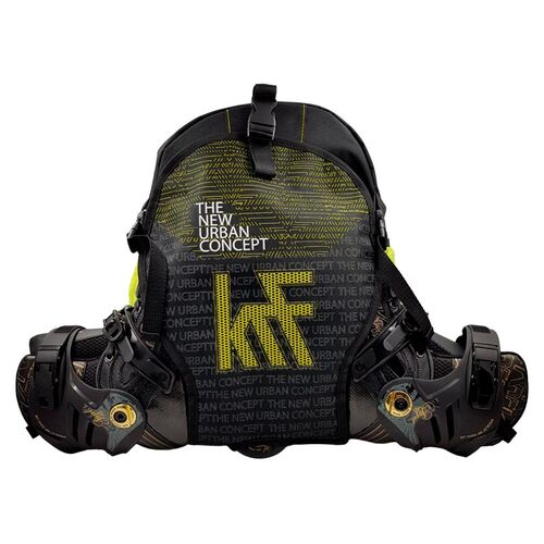 KRF MOCHILA PATINES NEW YORK NEGRA/ AMARILLO