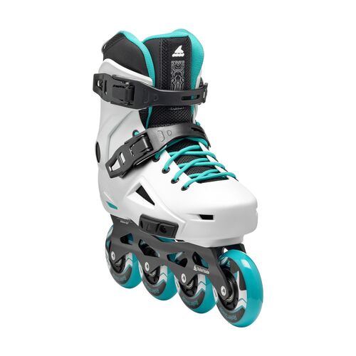 PATINES LIGHTNING W WHITE/AQUA 36.5