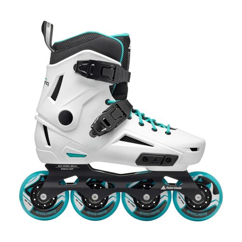 PATINES LIGHTNING W WHITE/AQUA 36.5