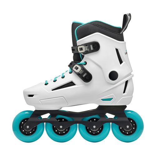 PATINES LIGHTNING W WHITE/AQUA 36.5