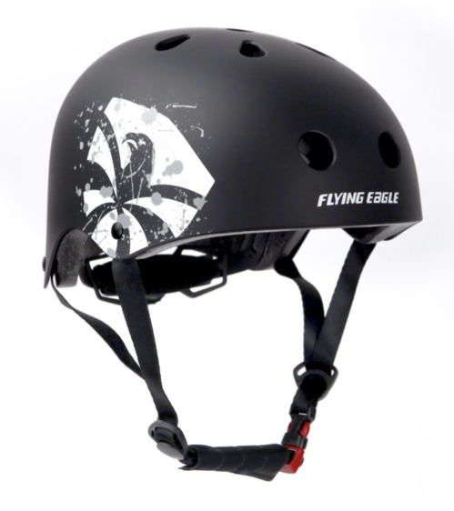 CASCO FLYING EAGLE NEGRO-BLANCO