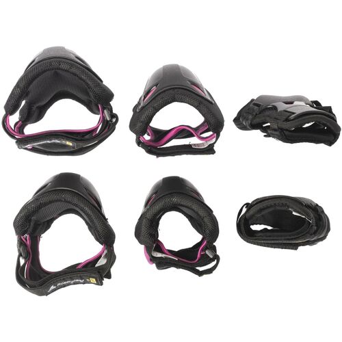 PROTECCIONES SKATE GEAR W 3 PACK NEGRO/FRAMBUESA S